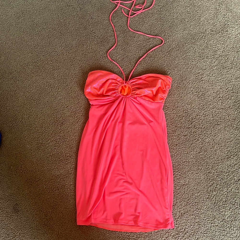 Lucy in the sky mini halter dress